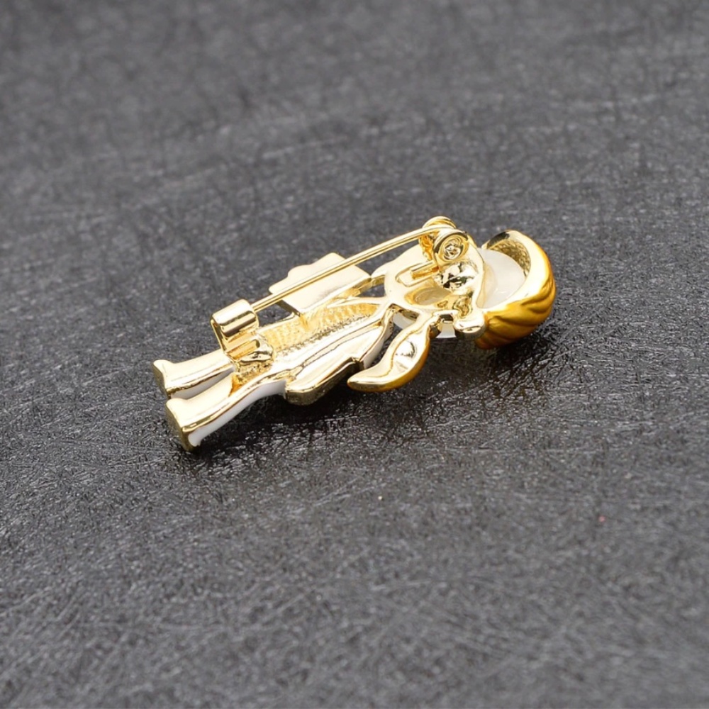 NEW 18K Gold Opal Doctor Nurse Brooch - Picture 13 of 13